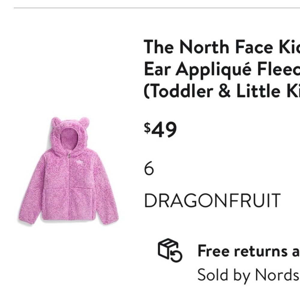 The North Face Dragonfruit Fleece Jacket